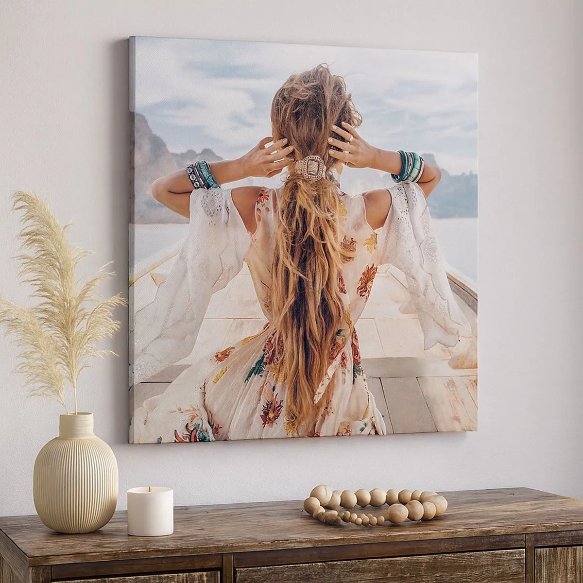 Bild auf Leinwand - Leinwandbild - Auf dem Weg zum Glück - 30x30 cm