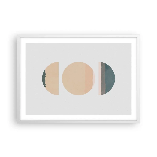 Poster in einem weißen Rahmen - Ein Rad hinter dem anderen… - 70x50 cm