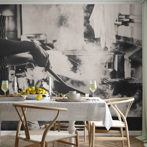 Fototapete Premium Canvas - Alchemie der Aromen - Küche, Gastronomie, Restaurant - 450x315 cm