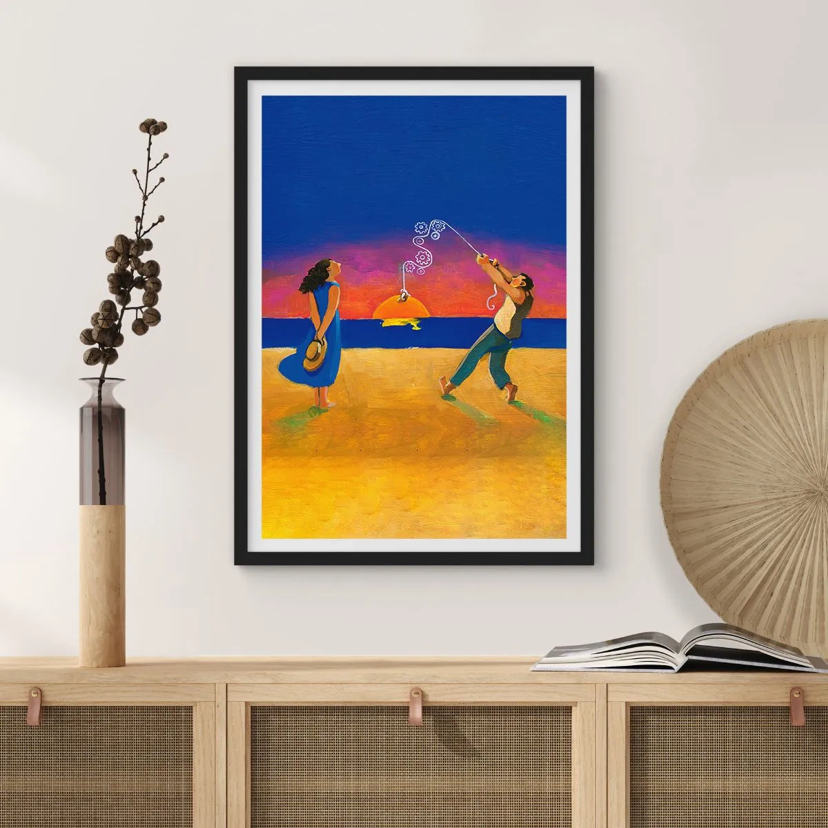 Poster in einem schwarzem Rahmen - Mehr als ein Sternchen vom Himmel - 70x100 cm