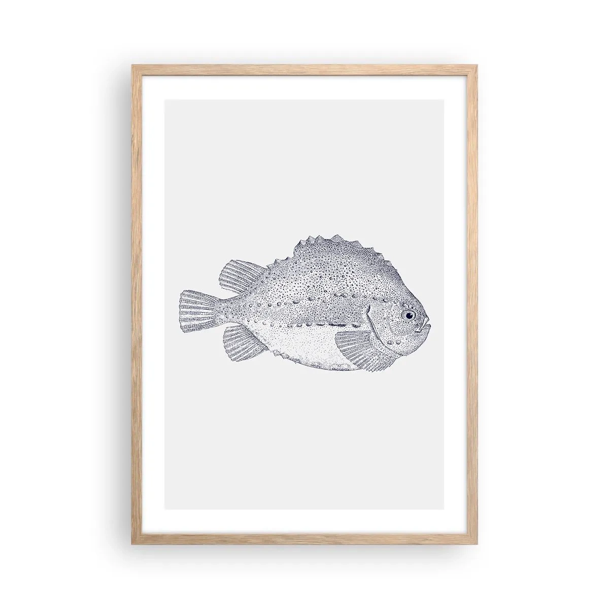 Poster in einem Rahmen aus heller Eiche - Für das Album des Naturforschers - 50x70 cm