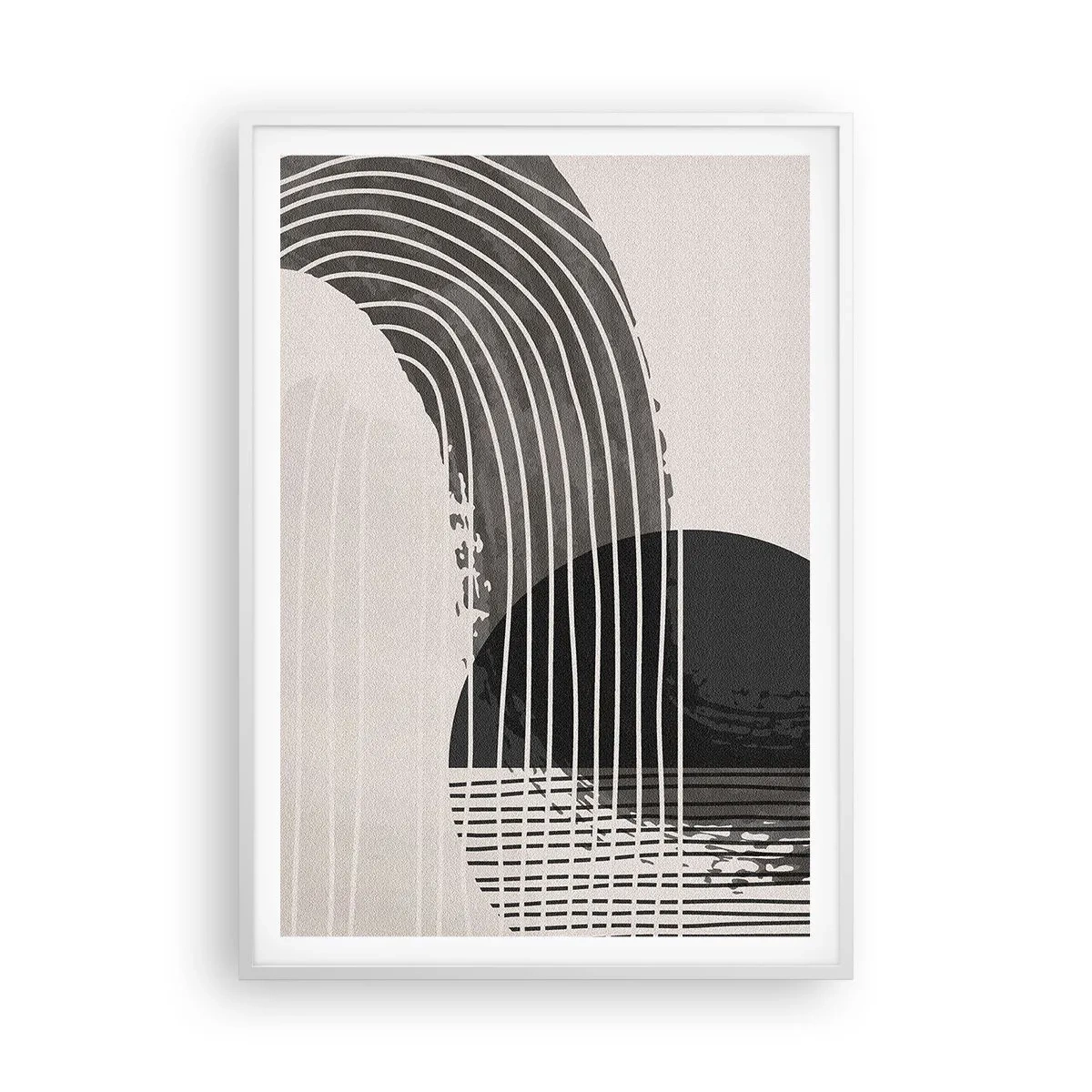 Poster in einem weißen Rahmen - Hin und zurück - 70x100 cm