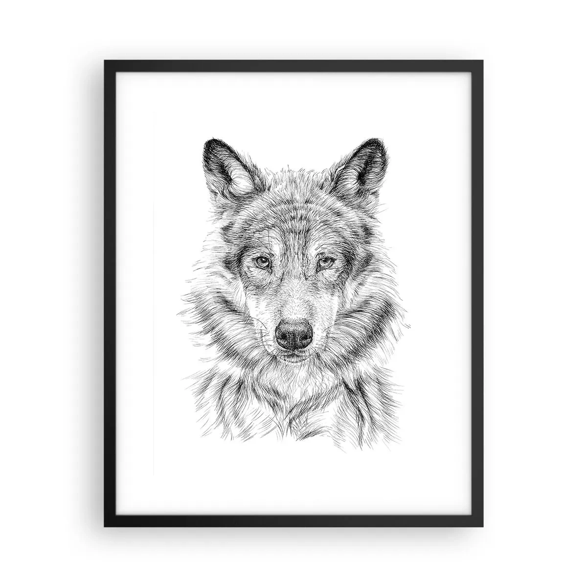 Poster in einem schwarzem Rahmen - Ein geborener Anführer - 40x50 cm