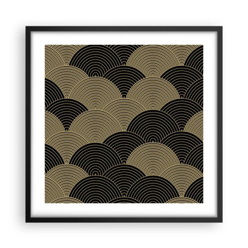 Poster in einem schwarzem Rahmen - Einheit in der Vielfalt - 50x50 cm