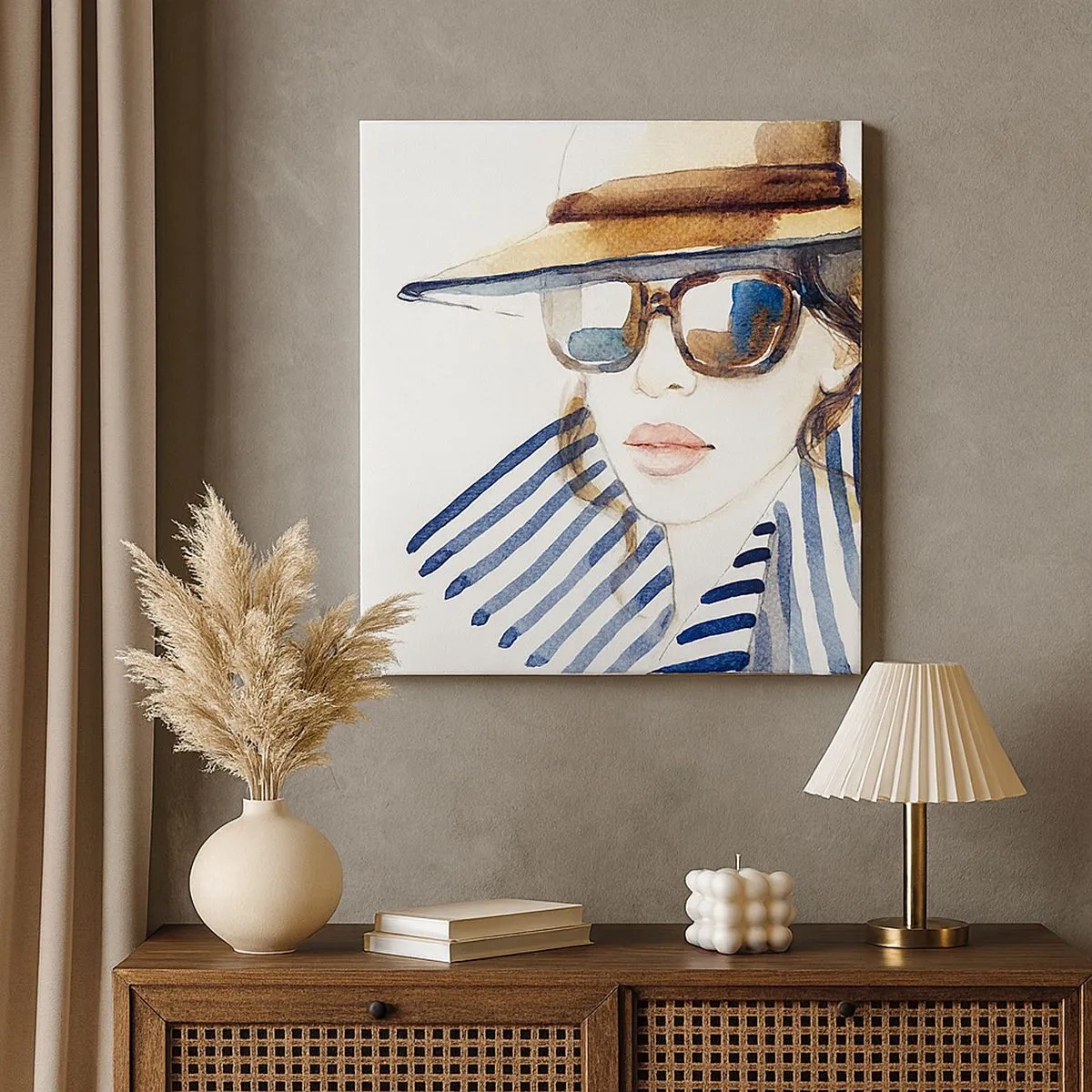 Bild auf Leinwand - Leinwandbild - Florida heißt Sie willkommen! - 30x30 cm