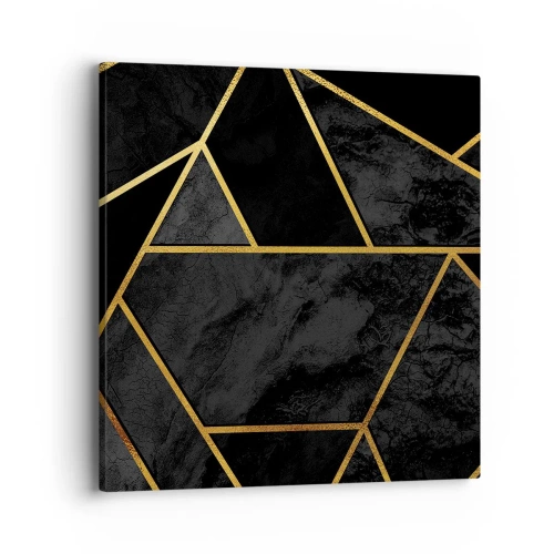 Bild auf Leinwand - Leinwandbild - Dunkelheit und Glanz - 40x40 cm