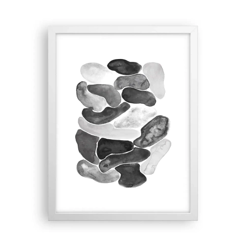 Poster in einem weißen Rahmen - Felsige Abstraktion - 30x40 cm