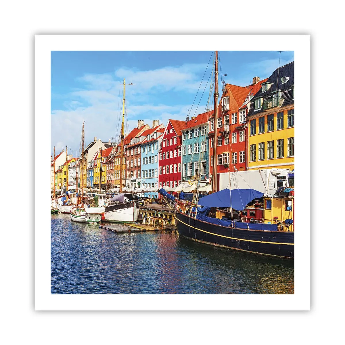 Poster - Fröhlicher Kai - 60x60 cm