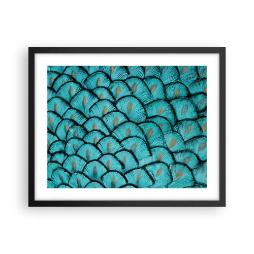 Poster in einem schwarzem Rahmen - Große Federgala - 50x40 cm