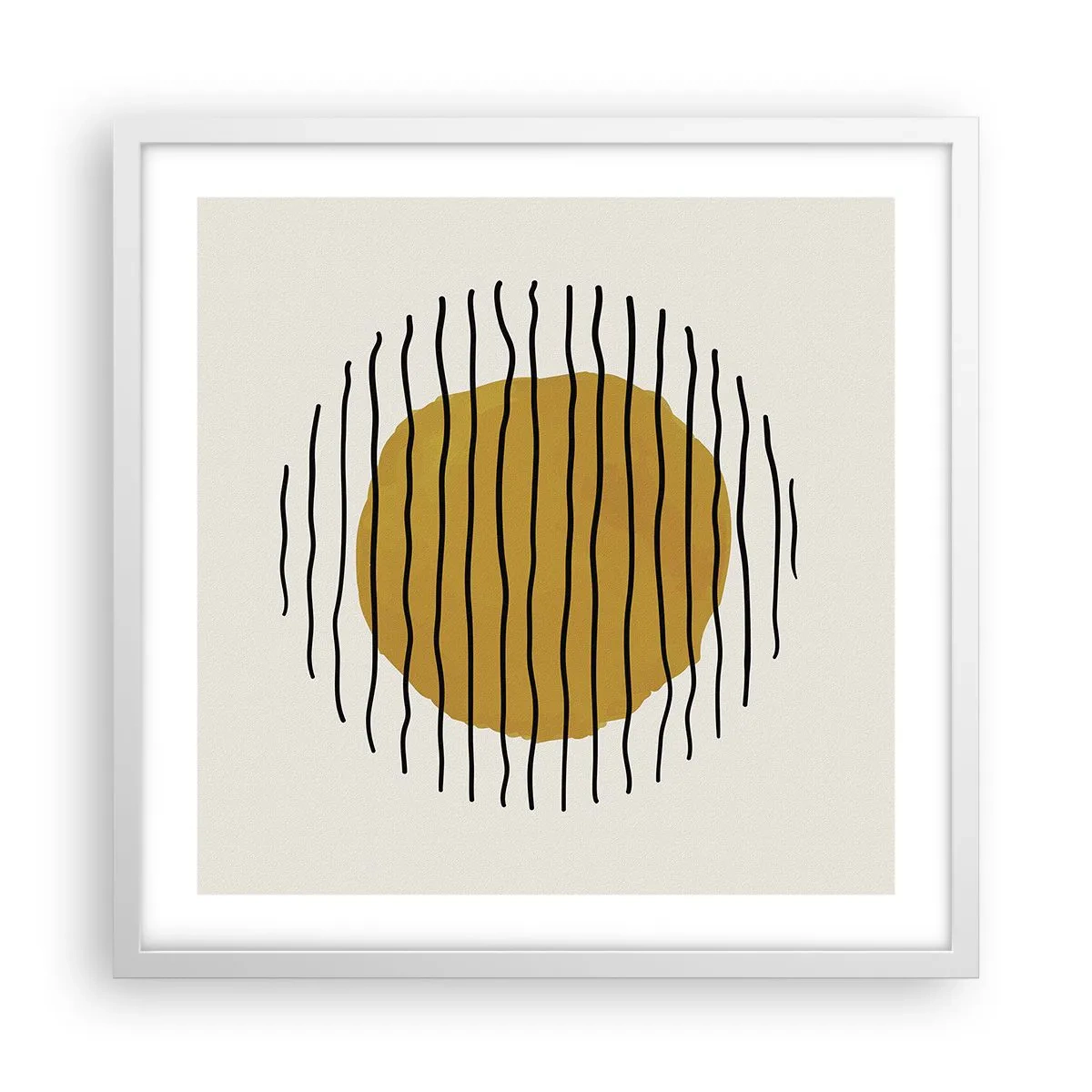 Poster in einem weißen Rahmen - Abstraktion, die vor Hitze zittert - 50x50 cm