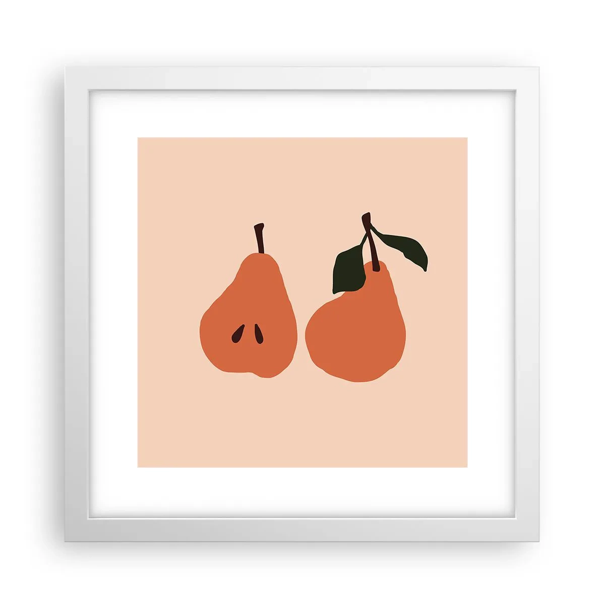 Poster in einem weißen Rahmen - Pure Süße - 30x30 cm