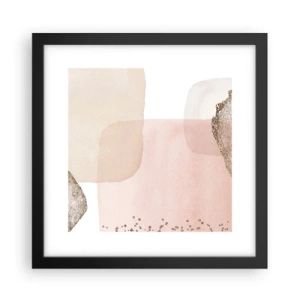 Poster in einem schwarzem Rahmen - Ein Blick durch die Farbe - 30x30 cm