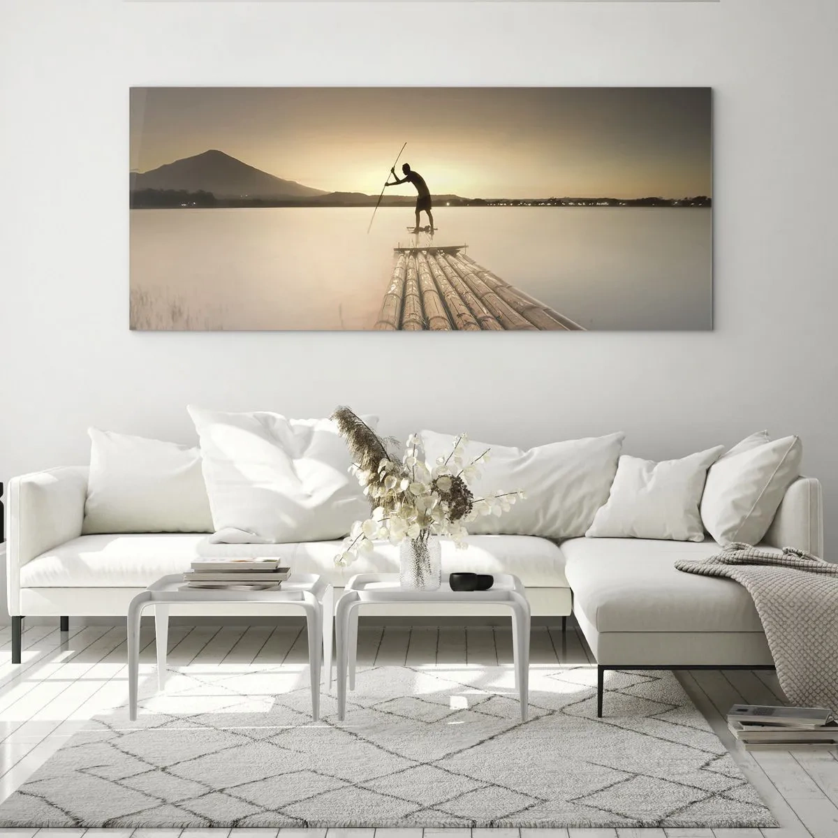 Glasbild - Bild auf glas - Vor dem schlafen gehen - 100x40 cm