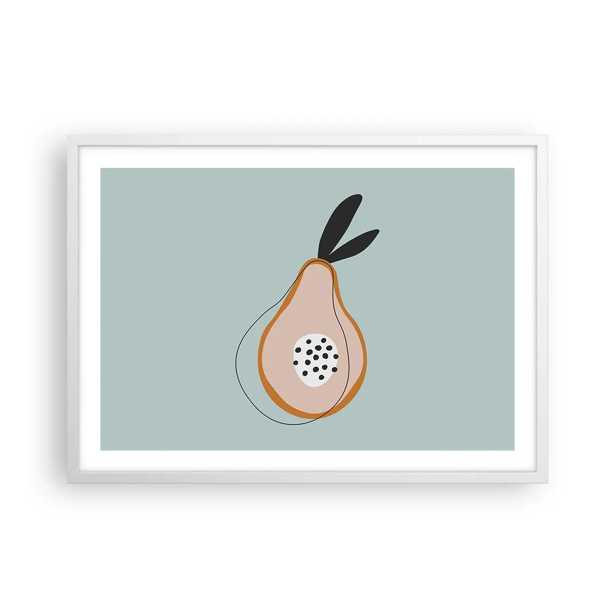 Poster in einem weißen Rahmen - Durchdringe die Natur der Dinge - 70x50 cm