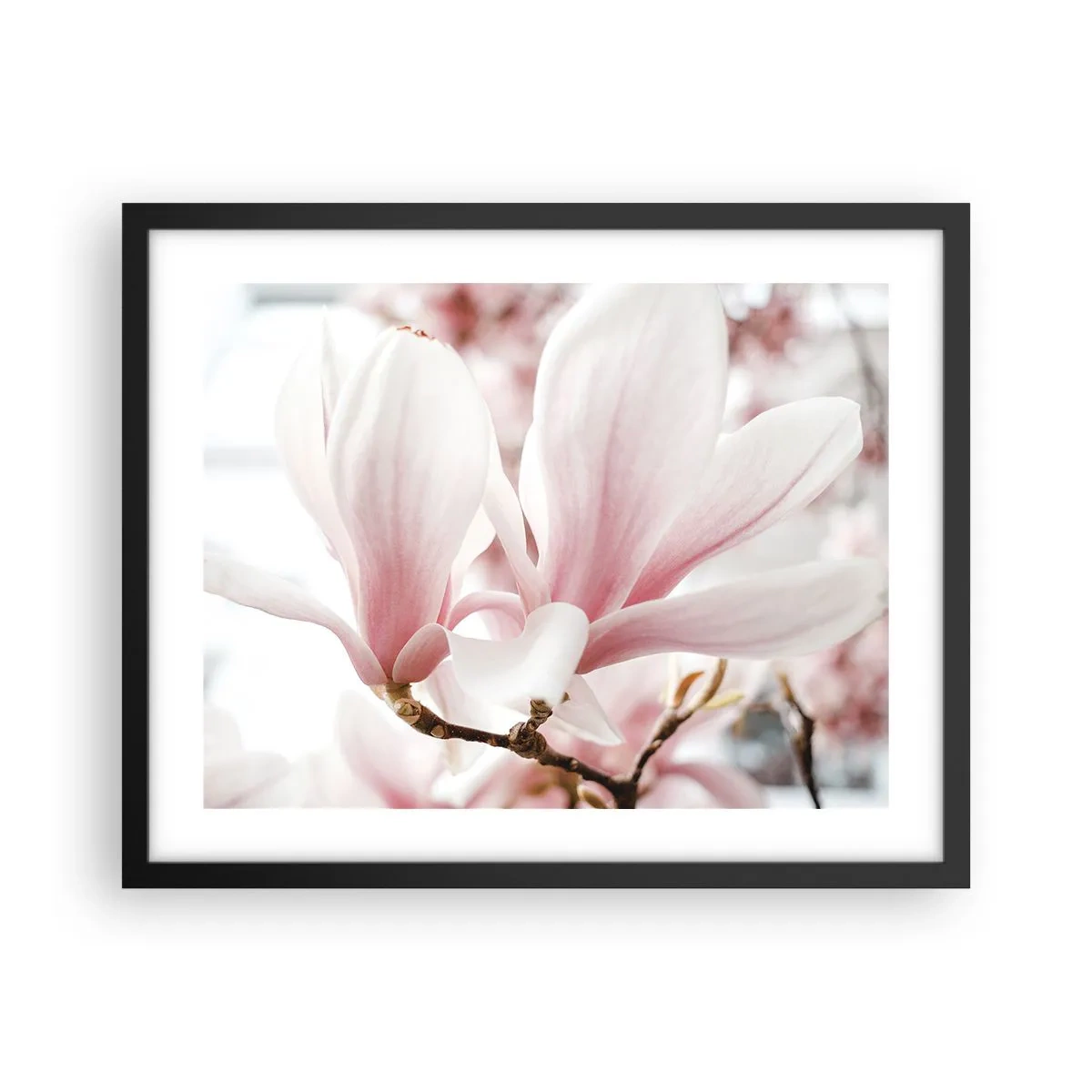 Poster in einem schwarzem Rahmen - Eine Fülle von Zärtlichkeit - 50x40 cm