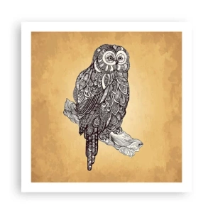 Poster - Kunstvolle Ornamente der Weisheit - 60x60 cm