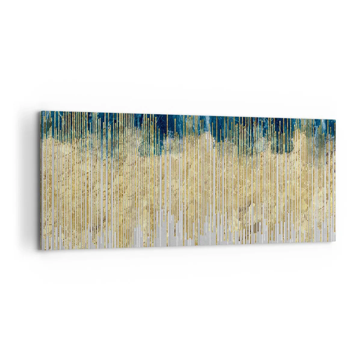 Bild auf Leinwand - Leinwandbild - Vergoldete Grenze - 100x40 cm