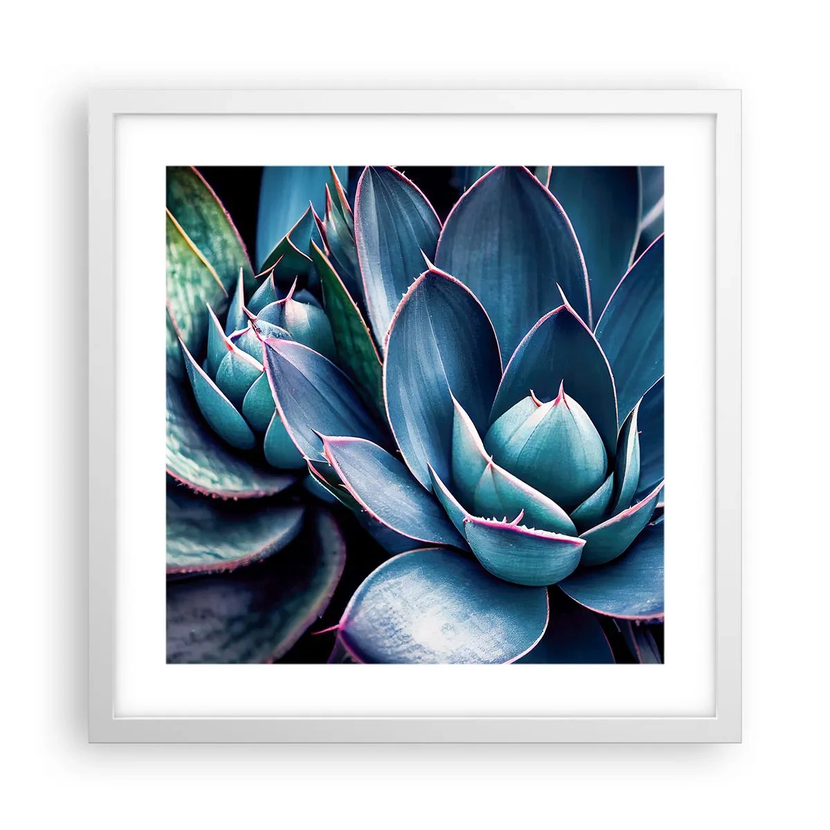 Poster in einem weißen Rahmen - Lebenskraft - 40x40 cm