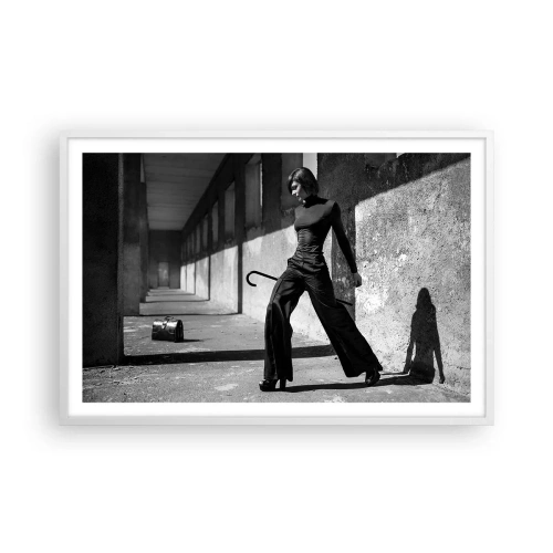 Poster in einem weißen Rahmen - Urbane Eleganz - 91x61 cm