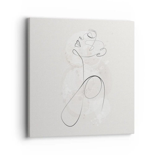 Bild auf Leinwand - Leinwandbild - Die Spirale der Schönheit - 40x40 cm