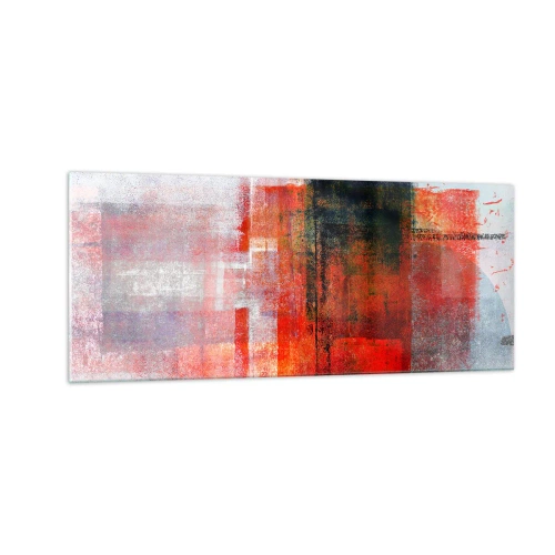 Glasbild - Bild auf glas - Komposition leuchtet - 100x40 cm