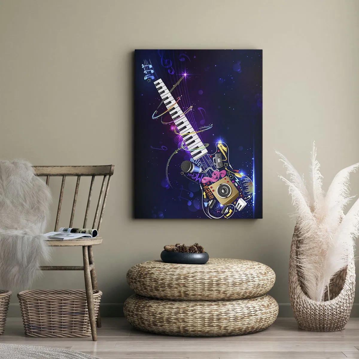 Bild auf Leinwand - Leinwandbild - Und alles ist gut - 65x120 cm