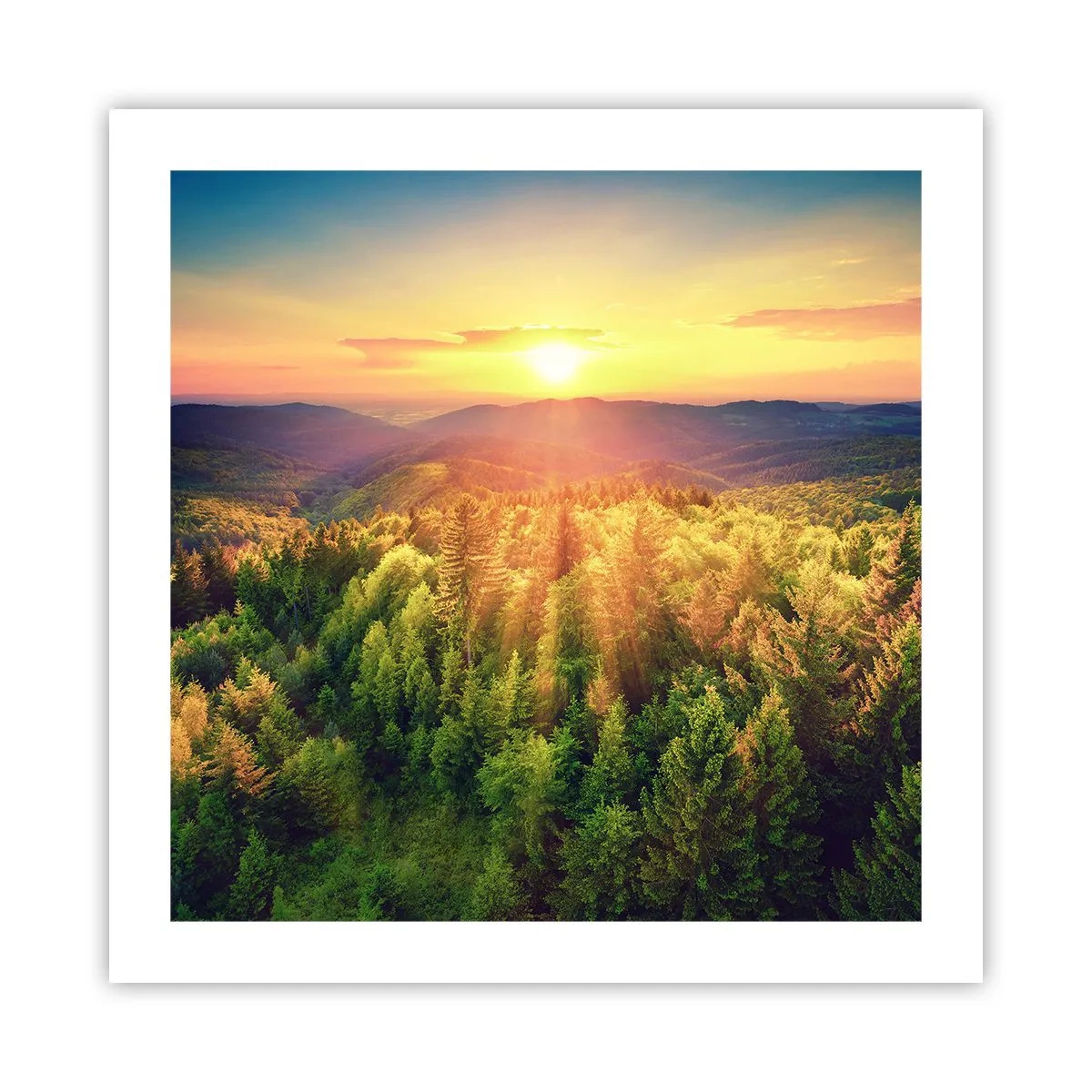 Poster - Scheitelpunkte und Spitzen - 50x50 cm