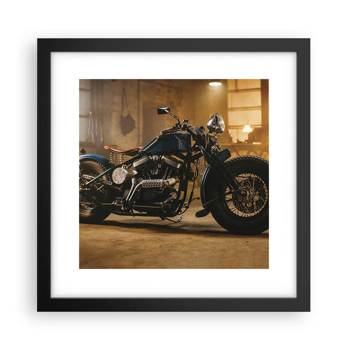 Poster in einem schwarzem Rahmen - Ich kann alles - 30x30 cm