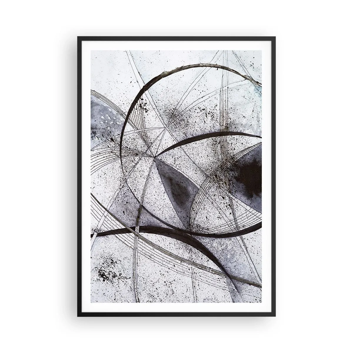 Poster in einem schwarzem Rahmen - Futuristische Fantasie - 70x100 cm