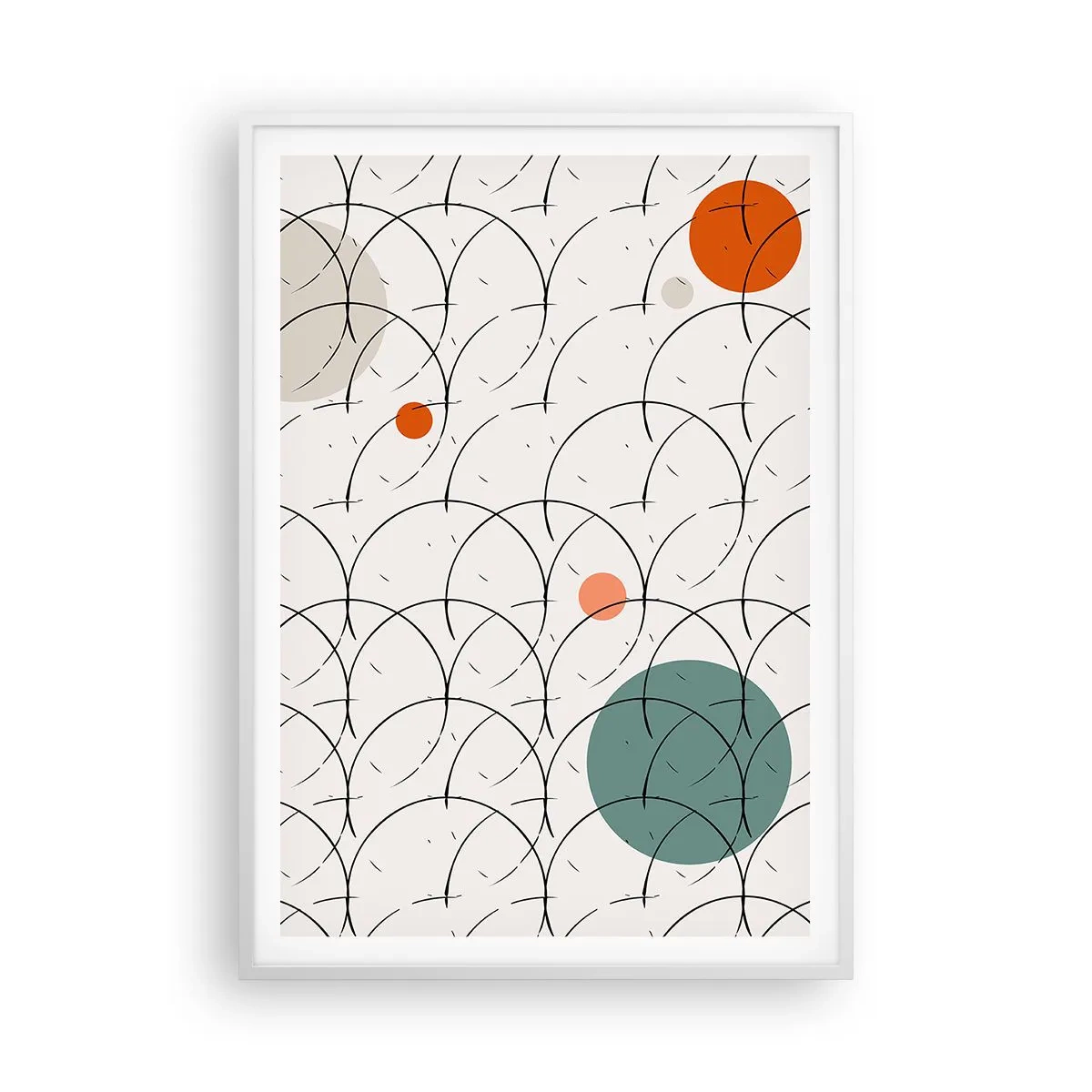 Poster in einem weißen Rahmen - Im Pop-Art-Geist - 70x100 cm