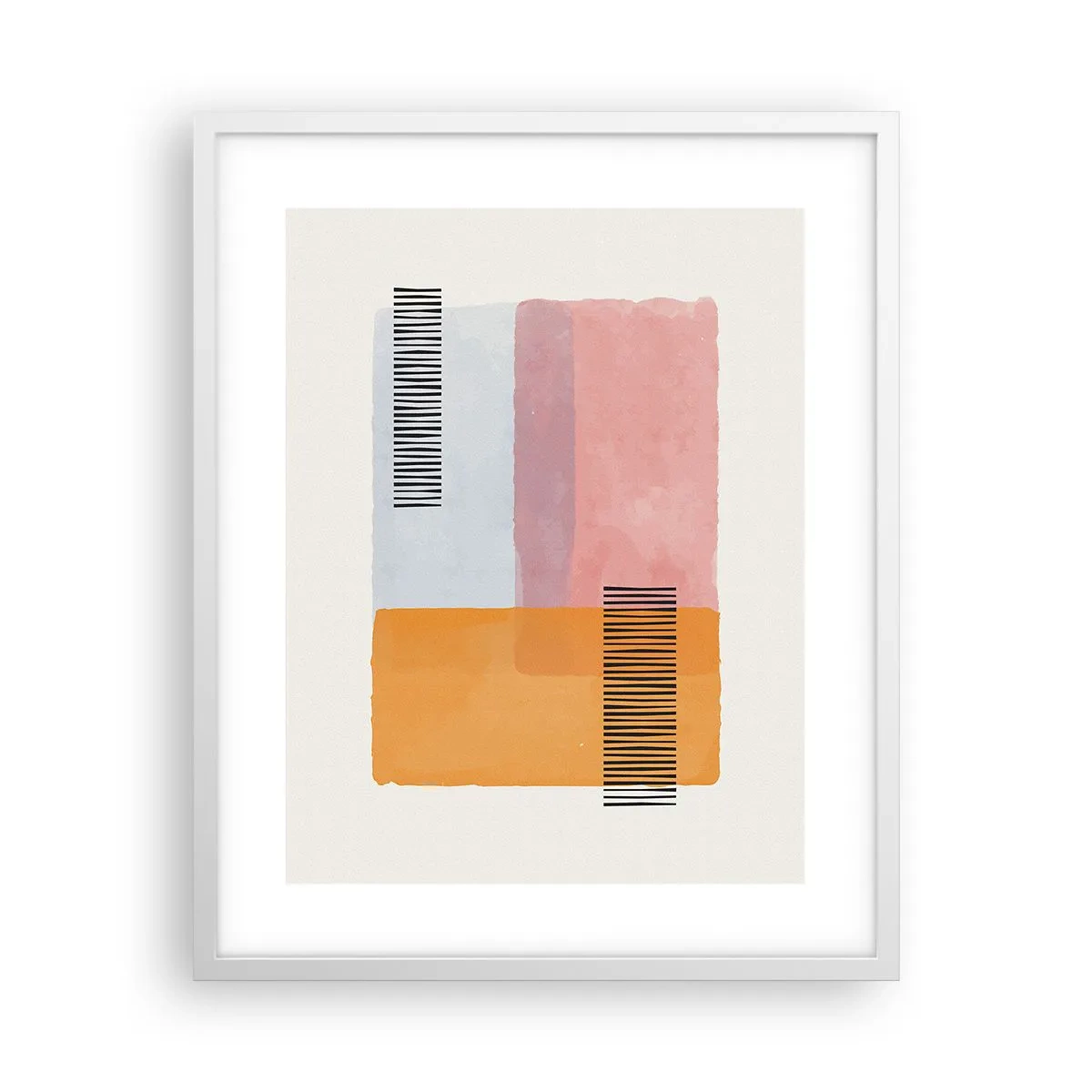 Poster in einem weißen Rahmen - Von Ecke zu Ecke - 40x50 cm