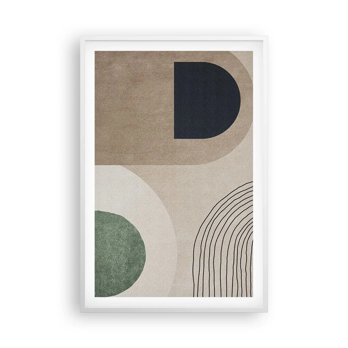 Poster in einem weißen Rahmen - Sanftheit des Ovals - 61x91 cm