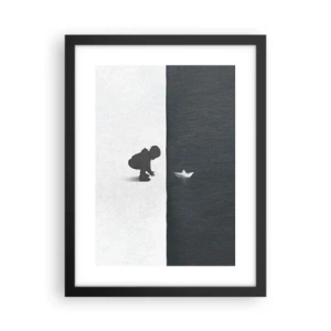 Poster in einem schwarzem Rahmen - Tolle Expedition - 30x40 cm