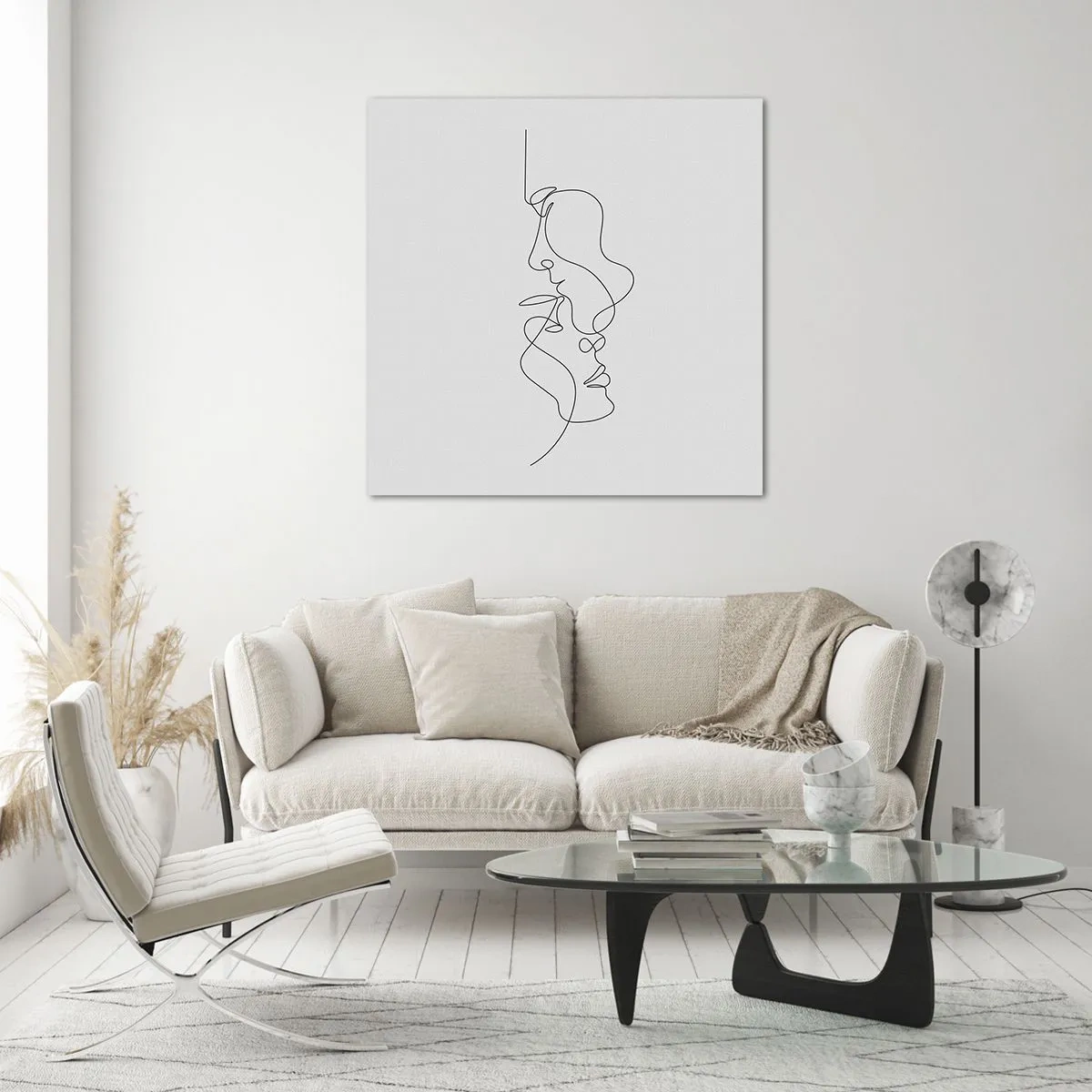 Glasbild - Bild auf glas - Die Hitze bitterer Begierden - 70x70 cm