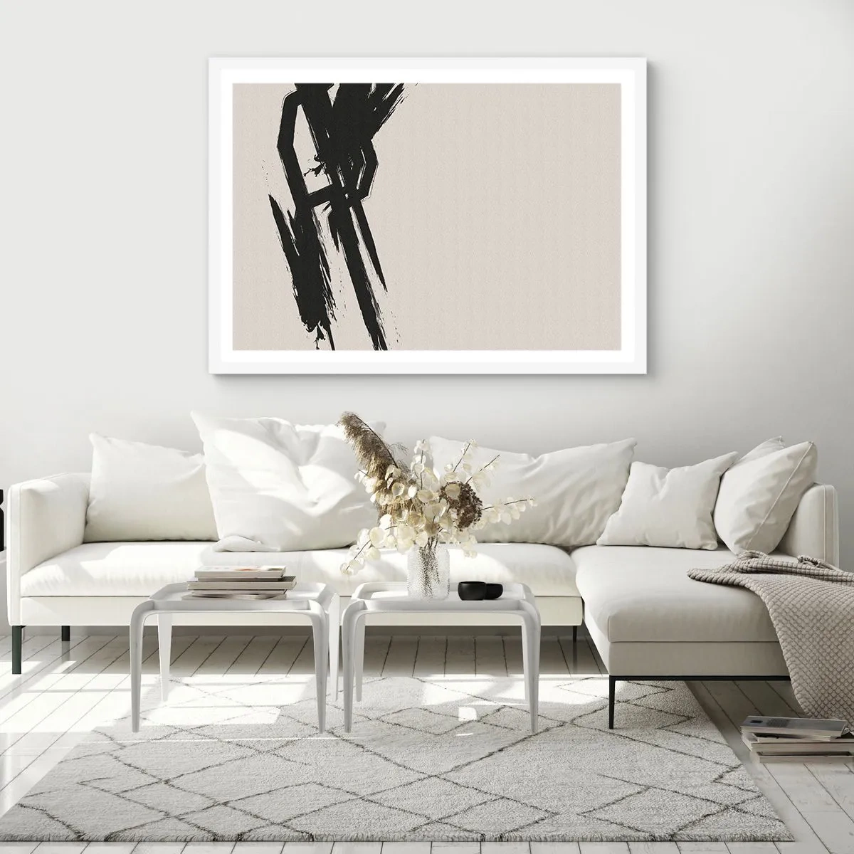 Poster in einem weißen Rahmen - Unaufhaltsamer Trieb - 40x30 cm