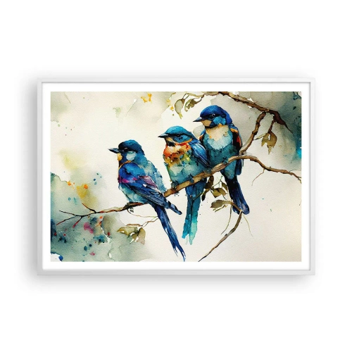 Poster in einem weißen Rahmen - War er beleidigt? - 100x70 cm