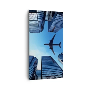 Bild auf Leinwand - Leinwandbild - Der Blick aus der Glasschlucht - 55x100 cm