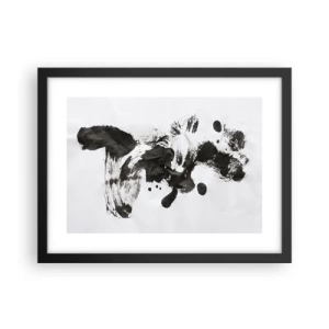 Poster in einem schwarzem Rahmen - Obwohl das Wahnsinn ist, steckt darin eine Methode? - 40x30 cm