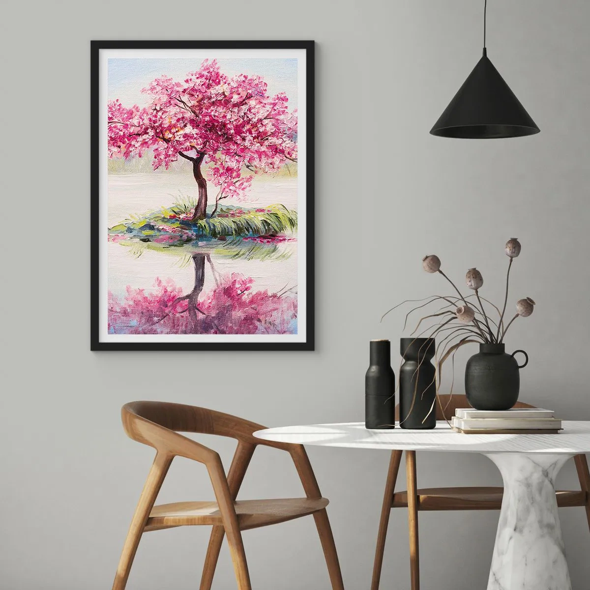 Poster in einem schwarzem Rahmen - Der Ritus des Frühlings - 70x100 cm