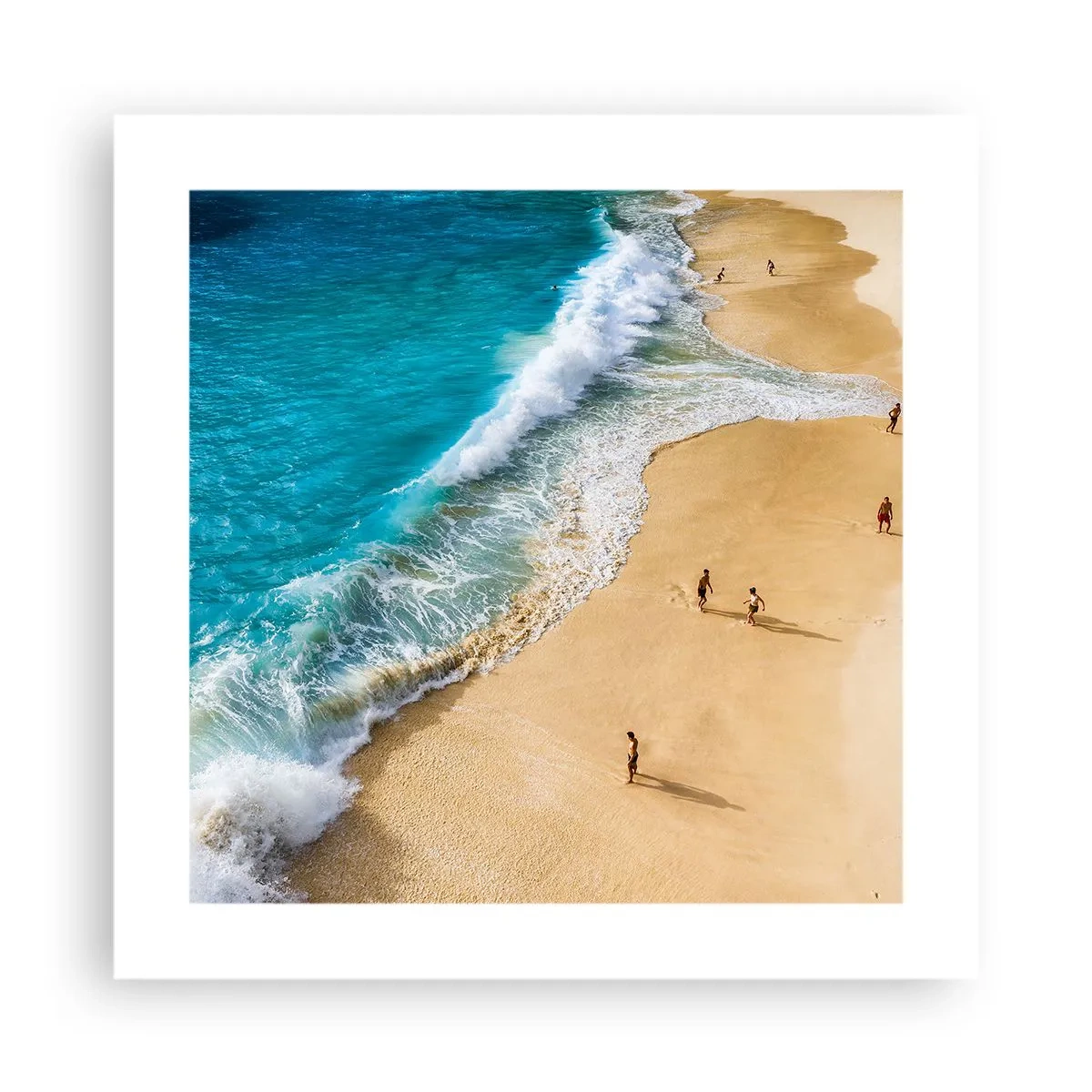 Poster - Und dann die Sonne, der Strand… - 40x40 cm