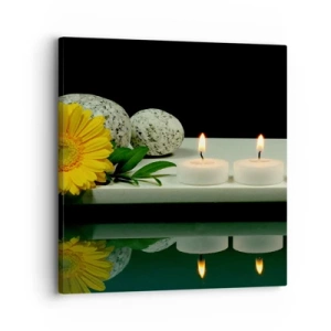 Bild auf Leinwand - Leinwandbild - Beruhigung der Sinne - 30x30 cm