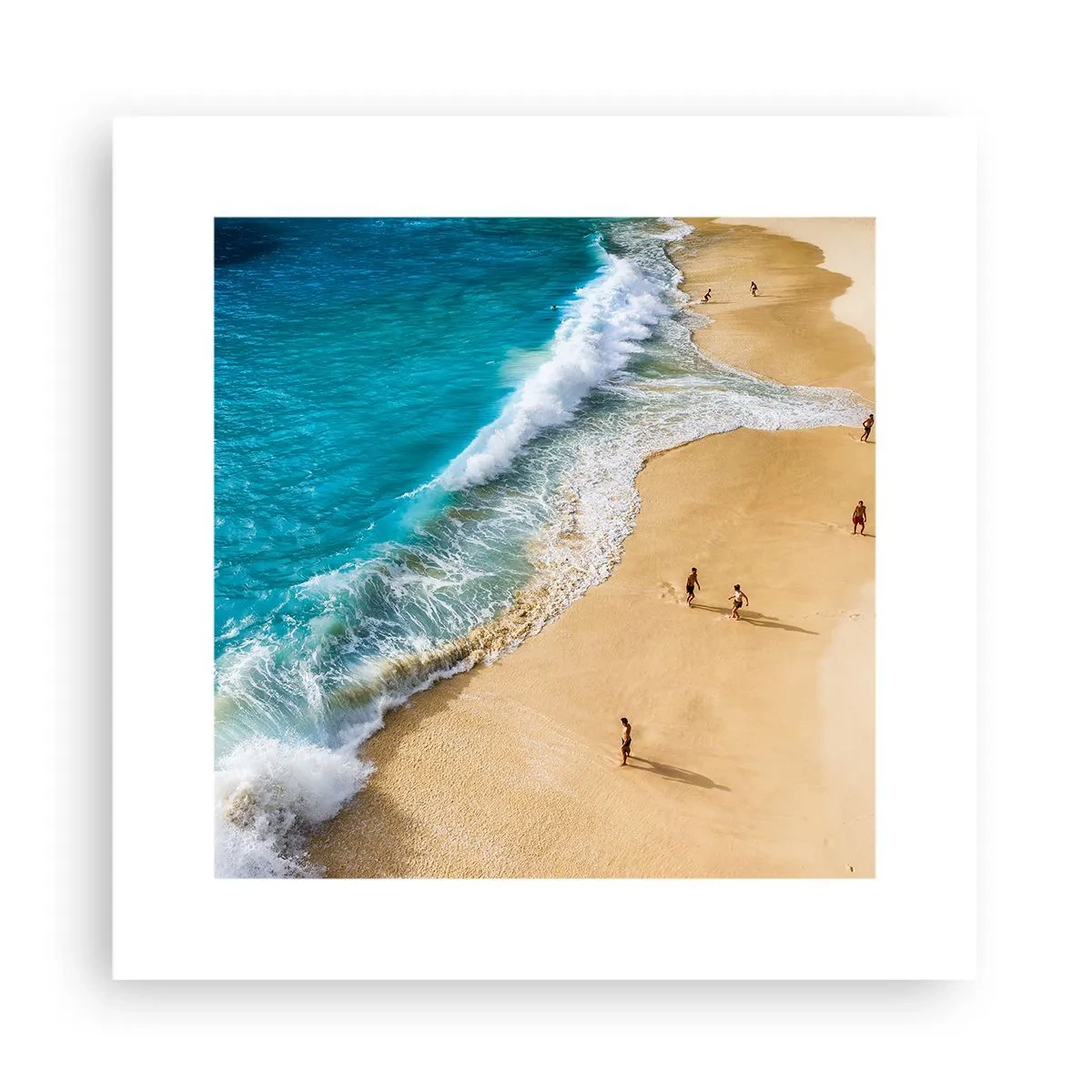 Poster - Und dann die Sonne, der Strand… - 30x30 cm