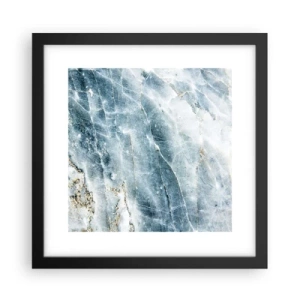 Poster in einem schwarzem Rahmen - Eiswelt - 30x30 cm