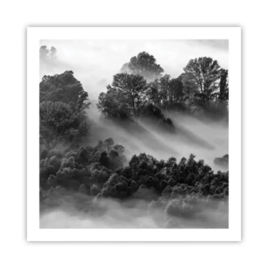 Poster - Aufstehend aus dem Schlaf - 60x60 cm