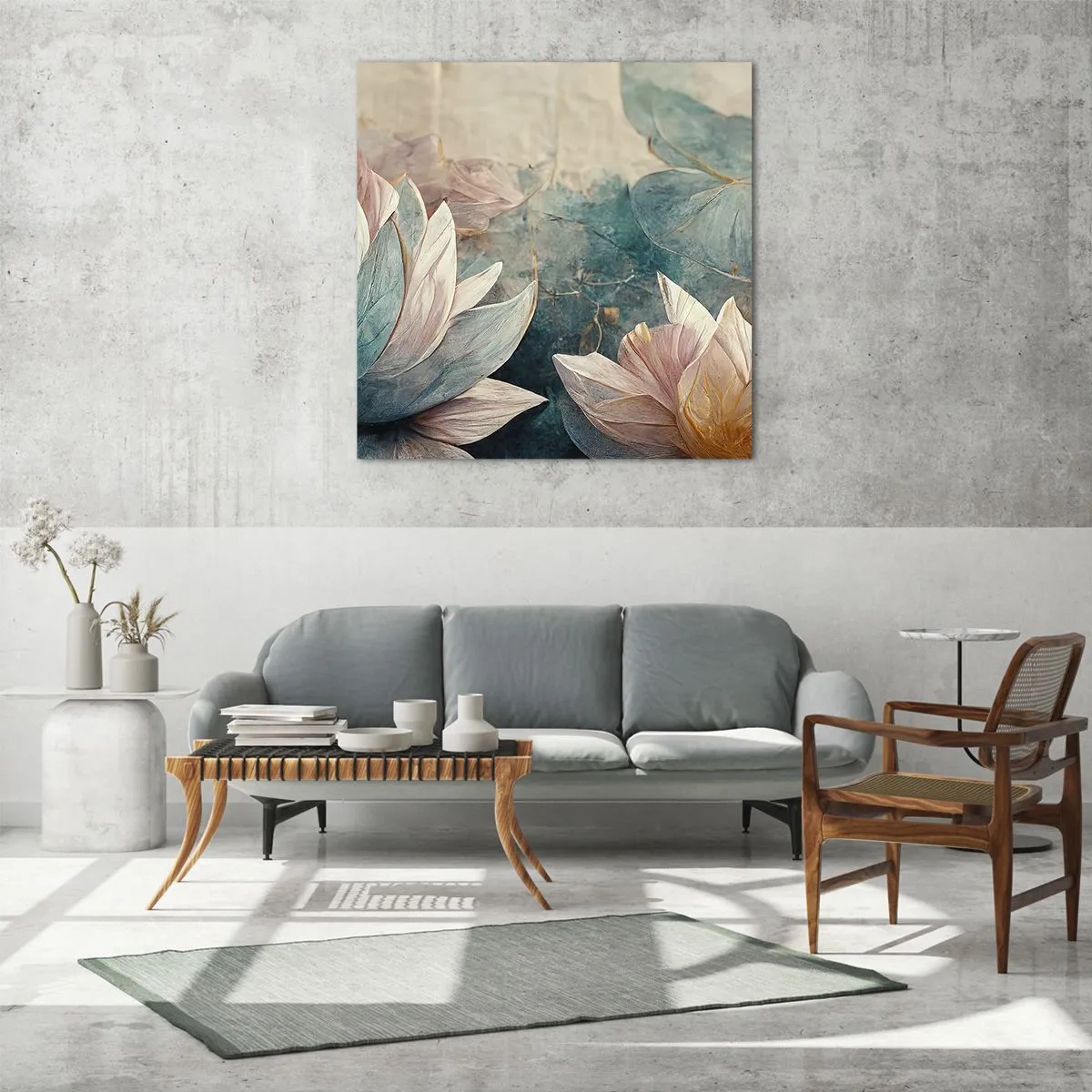 Glasbild - Bild auf glas - Seesterne - 30x30 cm