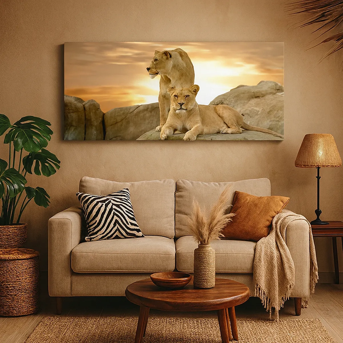 Bild auf Leinwand - Leinwandbild - Königliche Majestät - 30x30 cm