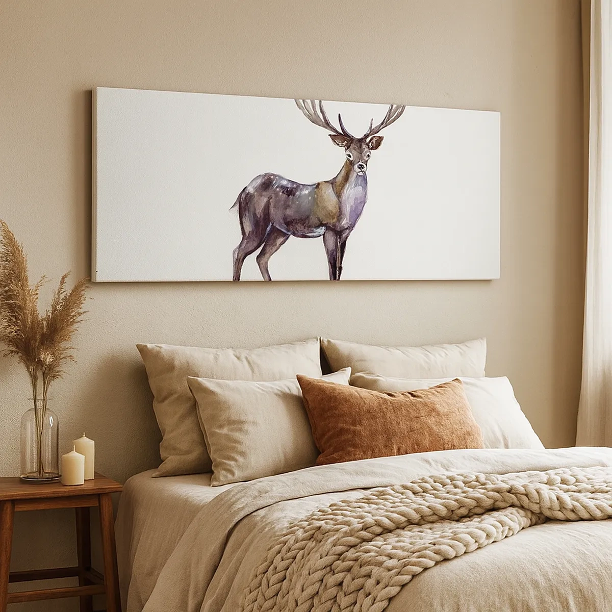 Bild auf Leinwand - Leinwandbild - König des nördlichen Waldes - 30x30 cm