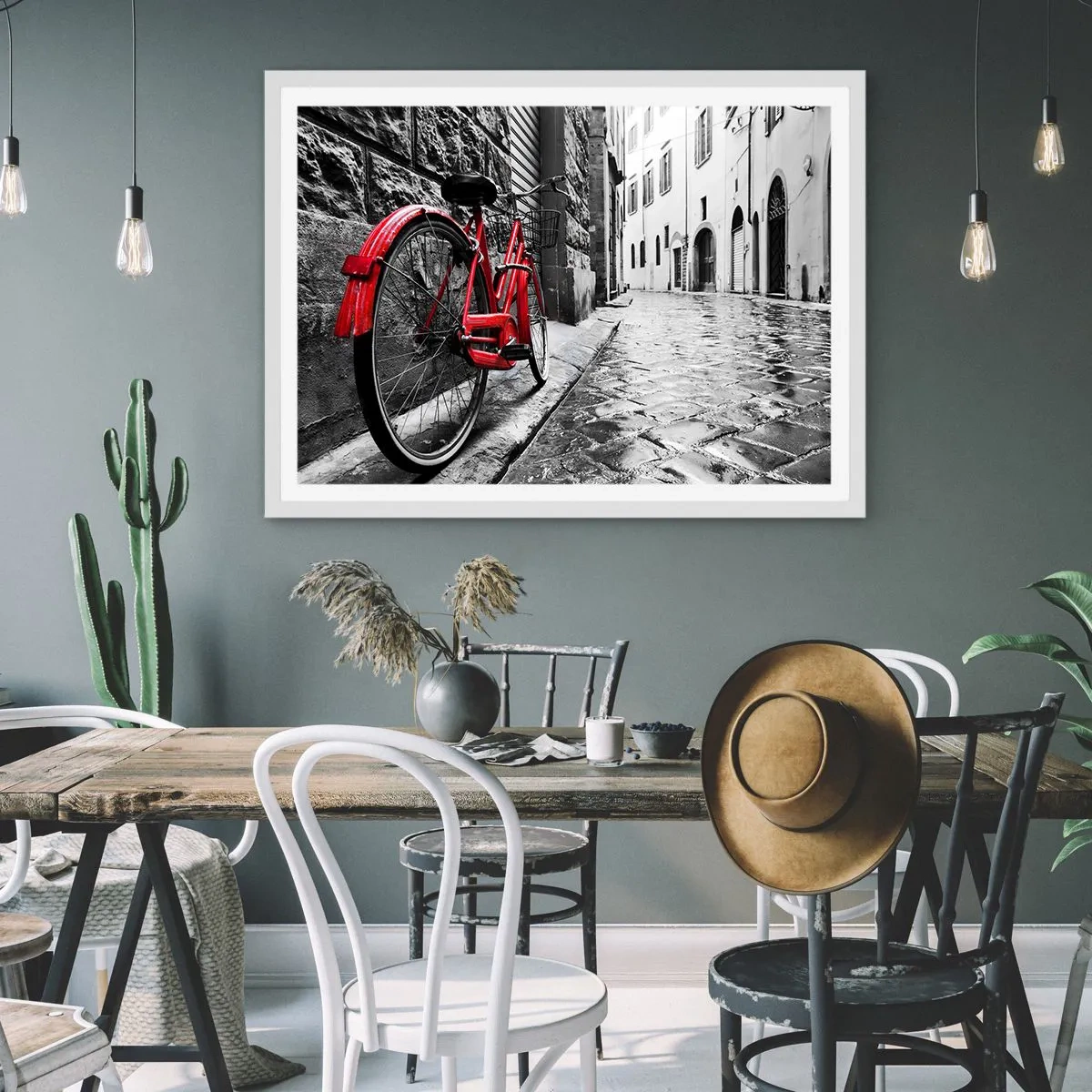 Poster in einem weißen Rahmen - Wahre Schönheit wird nicht alt - 70x50 cm