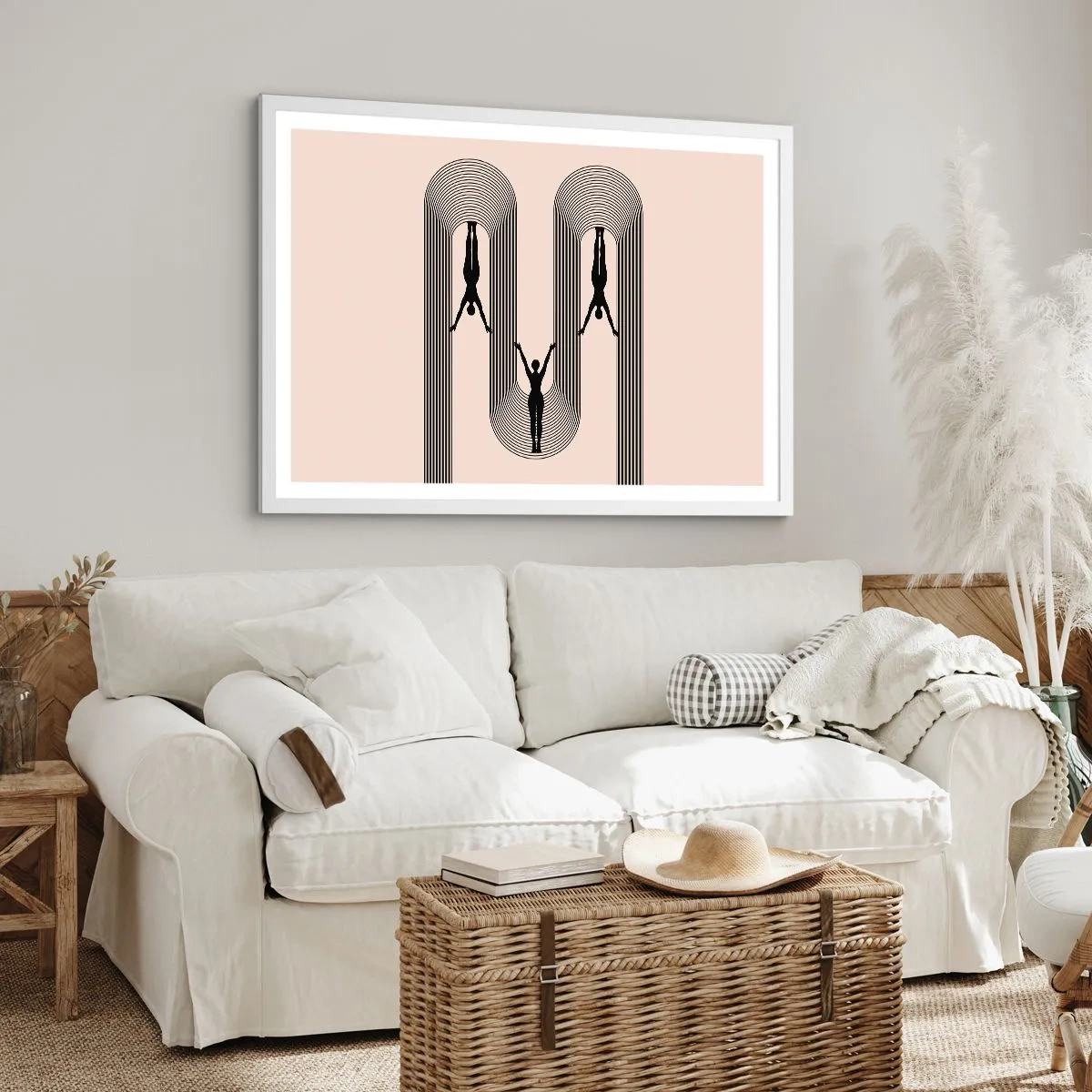 Poster in einem weißen Rahmen - Verkehrt herum - 70x50 cm