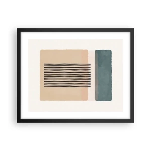 Poster in einem schwarzem Rahmen - Alles ist in Ordnung - 50x40 cm